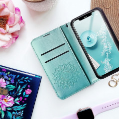 Peněženkové pouzdro MEZZO Book na XIAOMI Redmi Note 10 Pro Mandala  Zelený