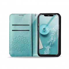 Peněženkové pouzdro MEZZO Book na XIAOMI Redmi Note 10 Pro Mandala  Zelený