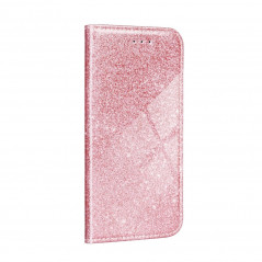 SHINING Book na Samsung Galaxy A02s FORCELL Peňaženkový obal Růžový