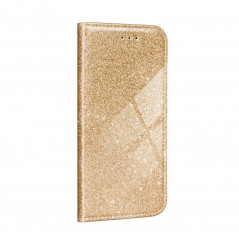 SHINING Book na Samsung Galaxy A52 5G FORCELL Peňaženkový obal Zlatý