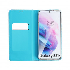 SHINING Book na Samsung Galaxy A52 5G FORCELL Peňaženkový obal Modrý