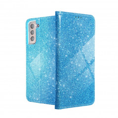 SHINING Book na Samsung Galaxy A52 5G FORCELL Peňaženkový obal Modrý