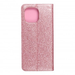 SHINING Book na XIAOMI Mi 11 FORCELL Peňaženkový obal Růžový