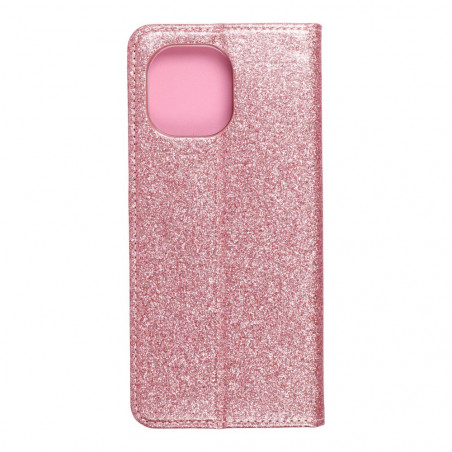SHINING Book na XIAOMI Mi 11 FORCELL Peňaženkový obal Růžový