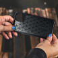 CARBON na Samsung Galaxy A03S FORCELL Silikonový kryt Černý