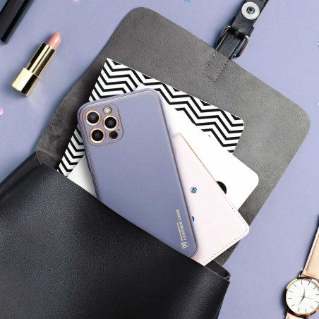 Kryt LEATHER na Samsung Galaxy A32 5G Modrý