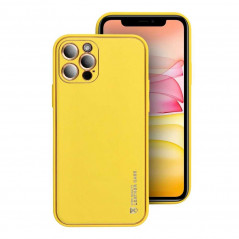 Kryt LEATHER na Apple iPhone 13 Žlutý
