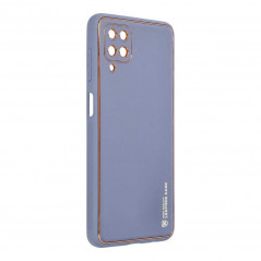 LEATHER na Samsung Galaxy A03S FORCELL Kožený obal Modrý