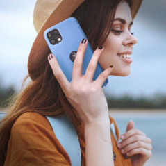 Silicone na Apple iPhone 13 FORCELL Silikonový kryt Modrý
