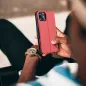 Peněženkové pouzdro Fancy Book na Apple iPhone 13 Pro Červený / Námořnická modrá