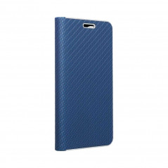 LUNA Book Carbon na Apple iPhone 13 Pro FORCELL Peňaženkový obal Modrý