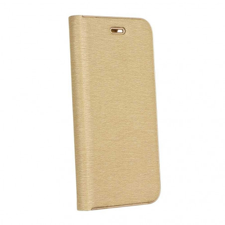 LUNA Book Gold na Apple iPhone 13 mini FORCELL Peňaženkový obal Zlatý
