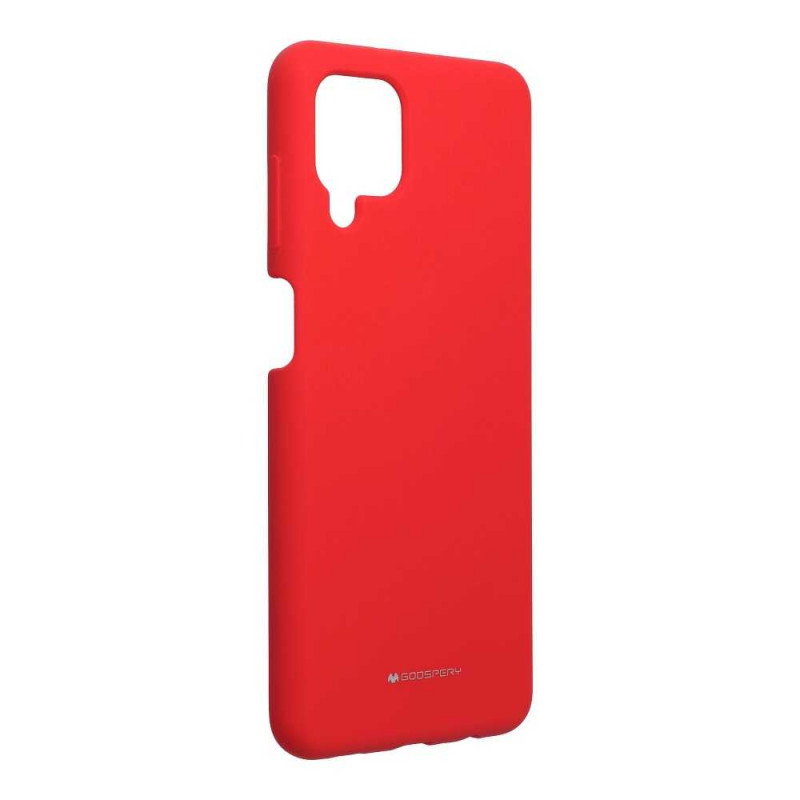 Silicone case na Samsung Galaxy A12 MERCURY Silikonový kryt Červený