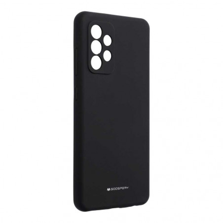 Silicone case na Samsung Galaxy A52 5G MERCURY Silikonový kryt Černý