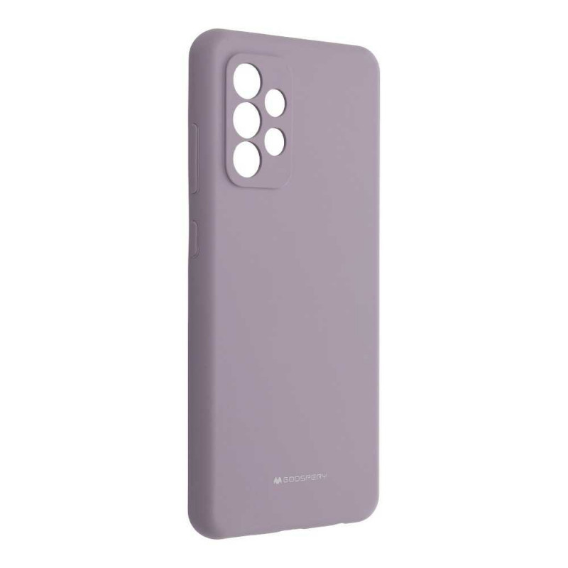 Silicone case na Samsung Galaxy A52 5G MERCURY Silikonový kryt Šedý